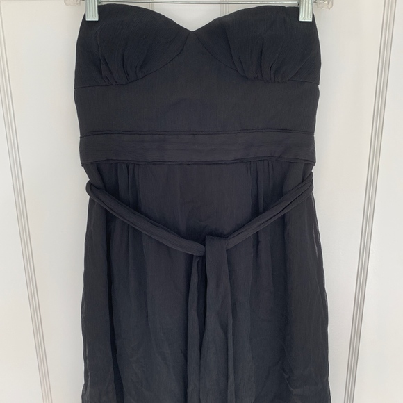 J. CREW Cyndee Silk Navy Strapless Dress - Picture 6 of 7
